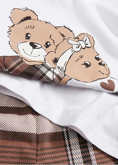 bonprix Schöner Mädchen Pyjama (2-tlg. Set) mit Druck. - Kinder Tiefpreis