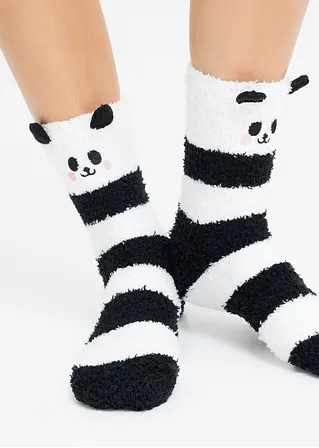 bonprix Süße Halbkuschelsocken mit Panda Gesicht - Damen Bis zu 60% Rabatt