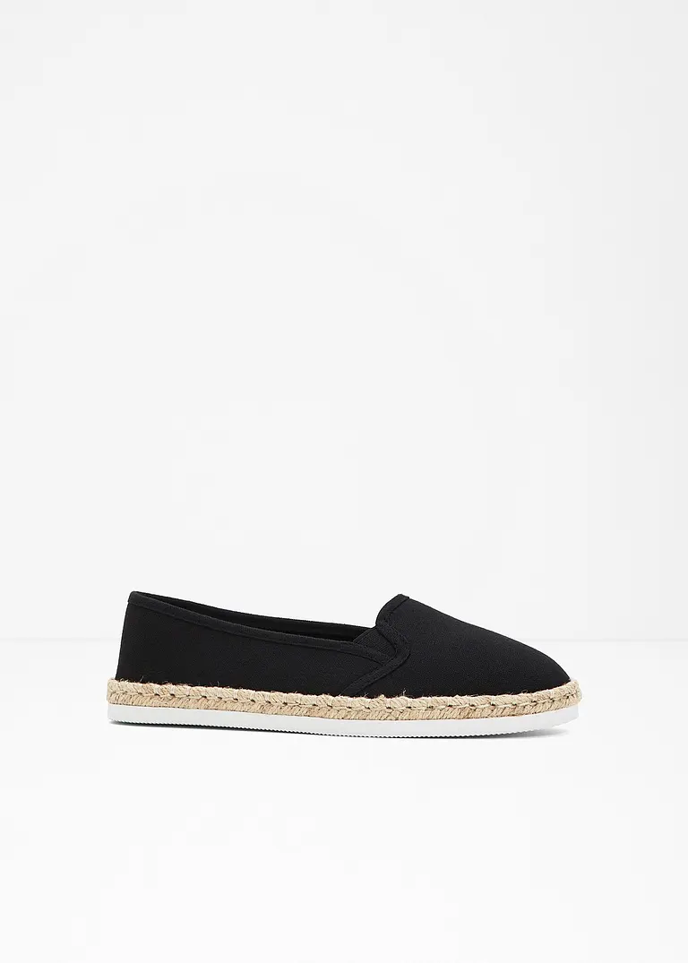 bonprix Sommerliche Espadrille mit leichter Laufsohle - schwarz Super Rabatt