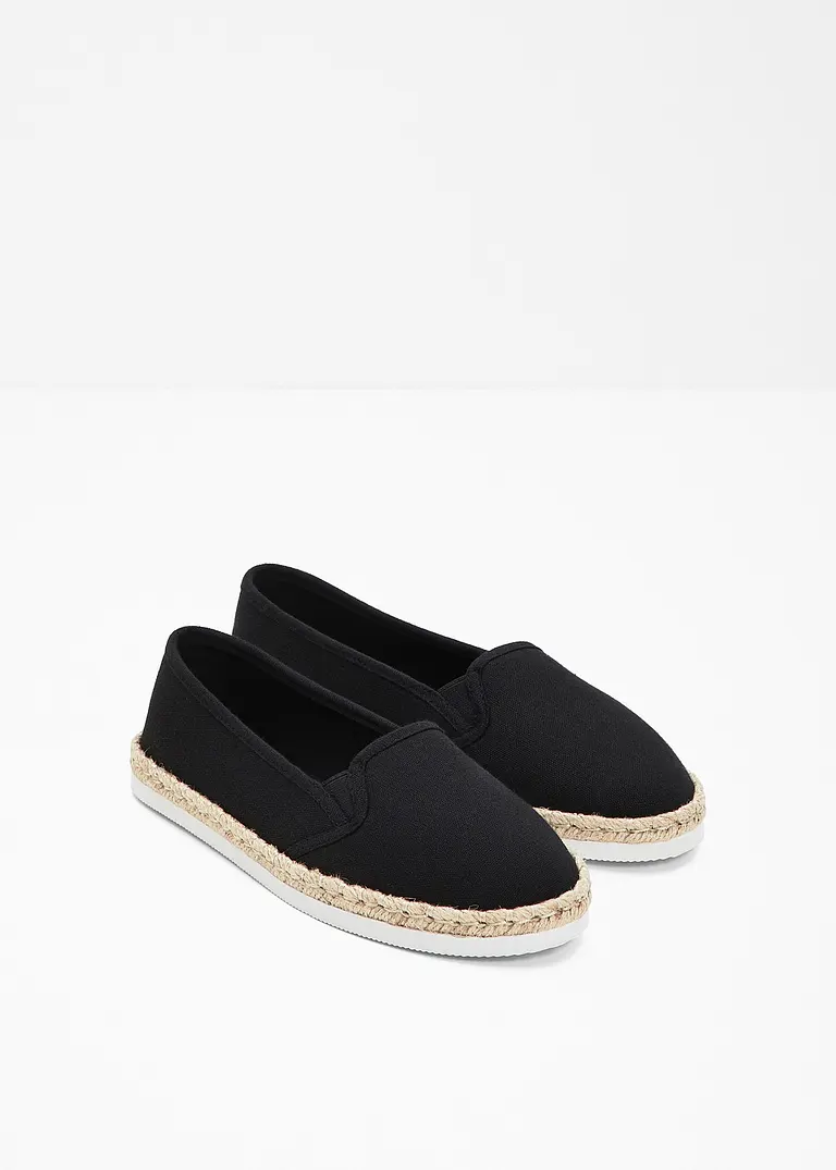 bonprix Sommerliche Espadrille mit leichter Laufsohle - schwarz Super Rabatt