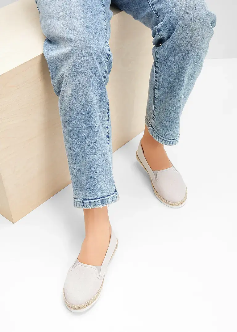 bonprix Sommerliche Espadrille mit leichter Laufsohle - grau Riesige Rabatte