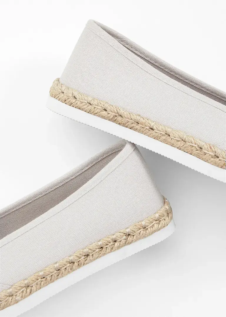 bonprix Sommerliche Espadrille mit leichter Laufsohle - grau Riesige Rabatte