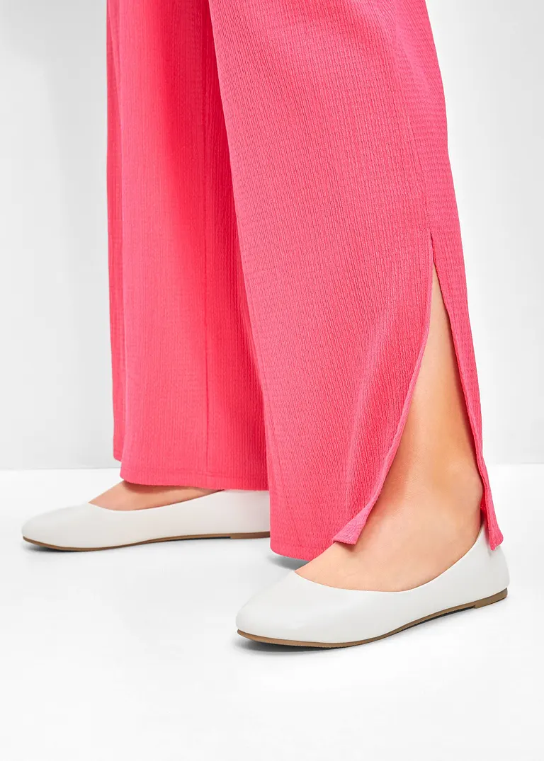 bonprix Zeitloser Ballerina in schönem Design - weiß - Damen Online