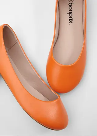 bonprix Zeitloser Ballerina in schönem Design - orange - Damen Outlet