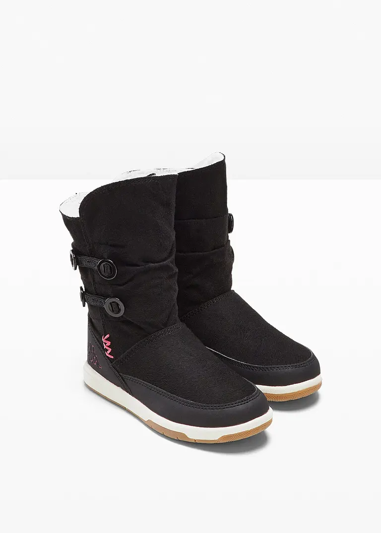 bonprix Niedlicher Winter Boot von Kappa mit schönen Details - schwarz im Angebot