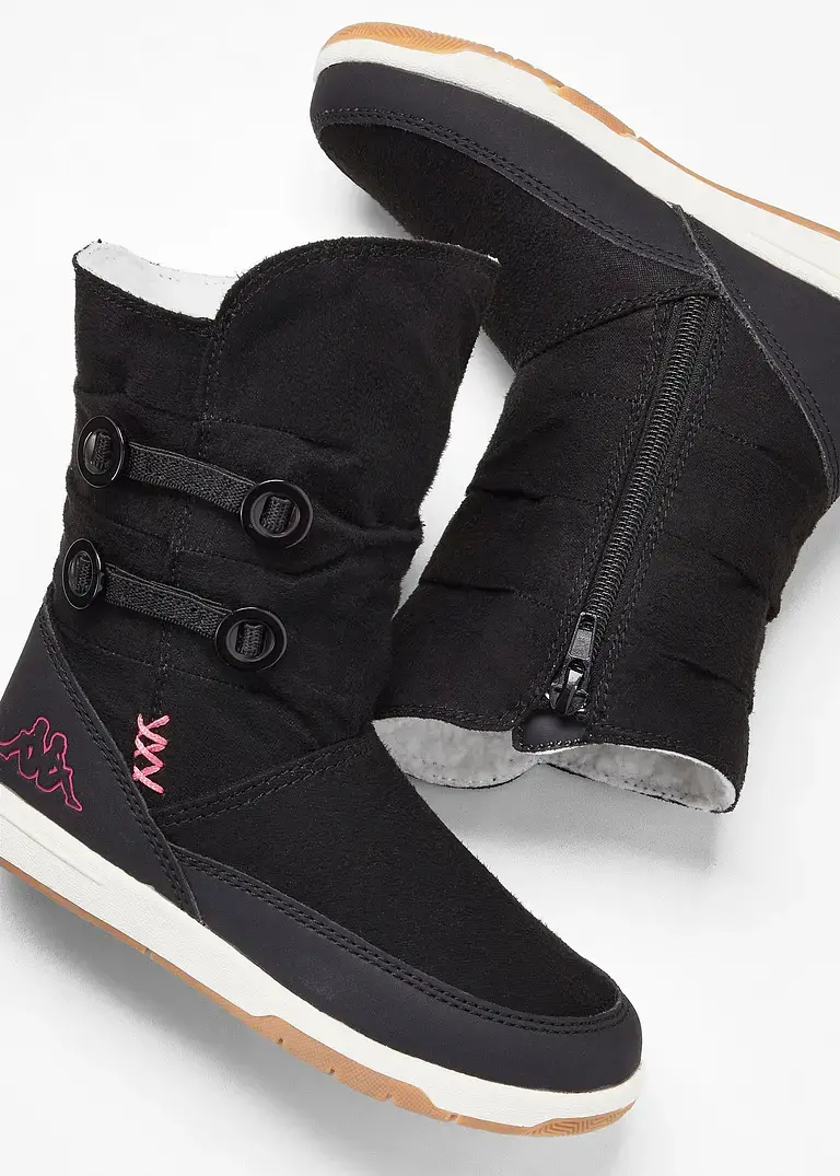 bonprix Niedlicher Winter Boot von Kappa mit schönen Details - schwarz im Angebot