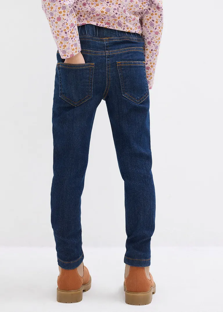 bonprix Bequeme Mädchen Jeggings - blau - Kinder Preisnachlass