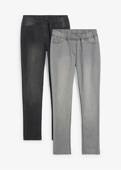 bonprix Bequeme Mädchen Jeggings im 2er Pack - Kinder Cyber Monday