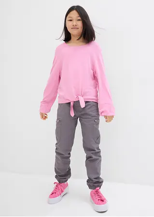 bonprix Weicher Mädchen Feinstrickpullover mit Knotendetail - rosa Weihnachtsangebot