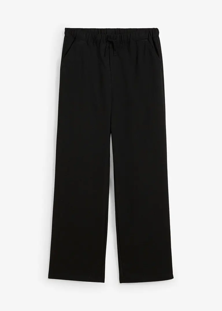 bonprix Schicke Chinohose im Anzuglook für Jungen - schwarz Exklusive Angebote
