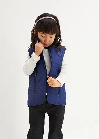 bonprix Leichte Mädchen Steppweste - blau - Kinder Tägliche Deals
