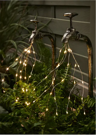 bonprix Originelle Beleuchtung für den Garten Terrasse oder Balkon - 2 Wasserhähne mit je 30 LED´s Letzte 2 Tage