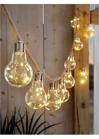 bonprix Stimmungsvolle Dekoration - LED-Solar-Lichterkette mit 10 Glühbirnen Letzter Tag