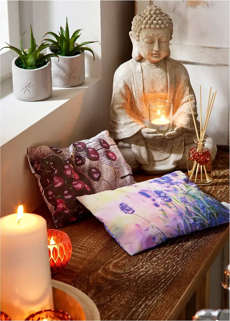 bonprix Ruhevolles Ambiente: Toller Deko-Buddha mit Windlicht - grau Bis zu 65% Rabatt