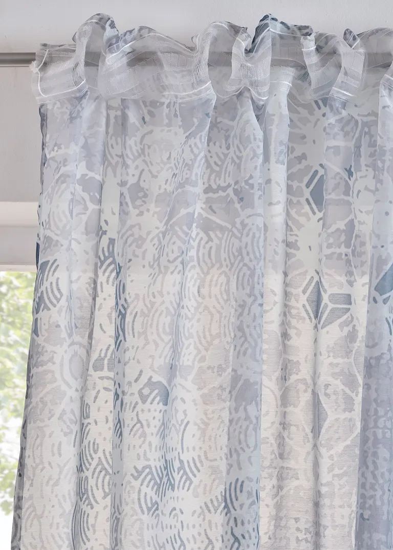 bonprix Modischer Fensterschmuck - grau Multifunktionsband Sonderangebot