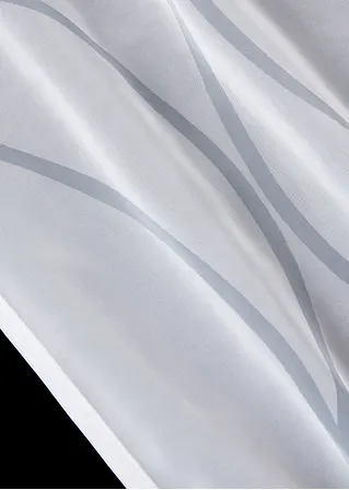 bonprix Transparenter Gardinenschal mit modernem Druck - weiß Ösen Preisnachlass