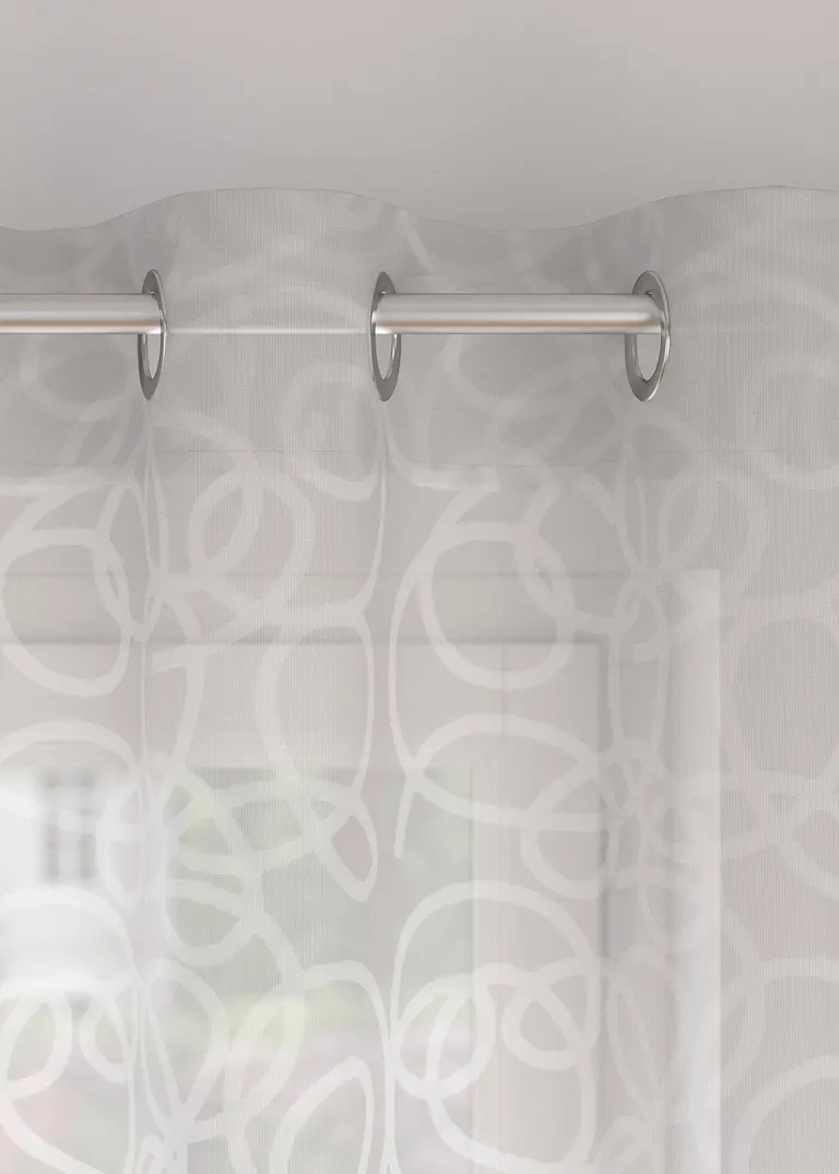 bonprix Gardinenschal im topmodernen Ton-in-Ton-Design - weiß Ösen Neueste Mode