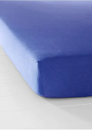 bonprix Perfekte Passform: Jersey Spannbettlaken - blau Kostenloser Versand international