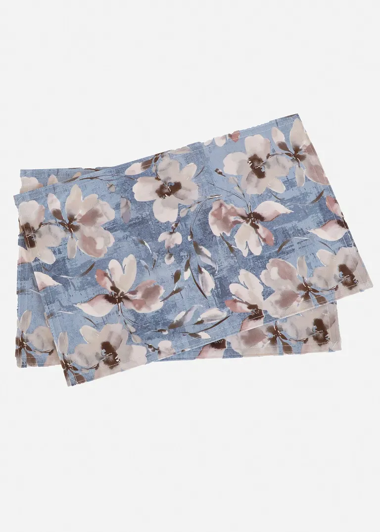 bonprix Blumige Tischdeko - blau/creme - Wohnen & Garten Im Verkauf