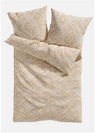 bonprix Bettwäsche mit Ethnomuster - beige Baumwollgemisch Outlet