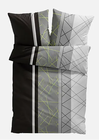 bonprix Bettwäsche mit graphischem Streifen Design Auslauf