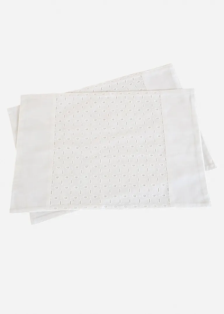 bonprix Schicke Tischsets im Landhausstil - weiß Verkauf